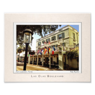 Porträt des Flussufer-Hotels Fotodruck