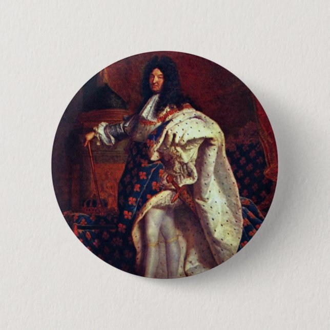 Porträt des französischen Königs Louis Xiv durch Button (Vorderseite)