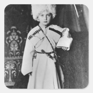 Porträt des Großherzogs Nicholas Mikhailovich Quadratischer Aufkleber