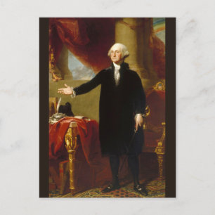 Porträt des Gründungsvaters George Washington USA Postkarte