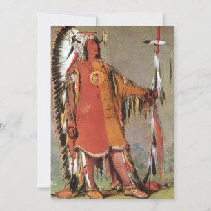 Porträt des indianischen Häuptlings Mato-Tope von 
