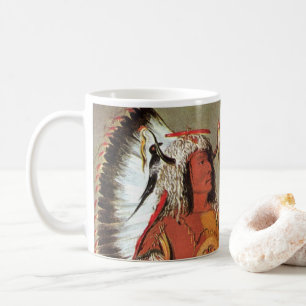 Porträt des indianischen Häuptlings Mato-Tope von  Tasse