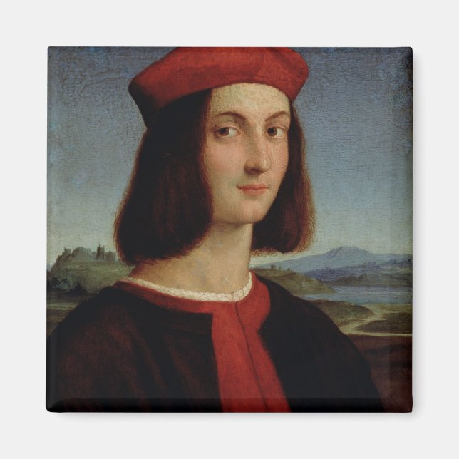 Porträt des jungen Pietro Bembo, 1504-6 Magnet (Vorne)