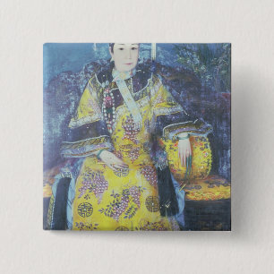 Porträt des KaiserinDowager Cixi Button