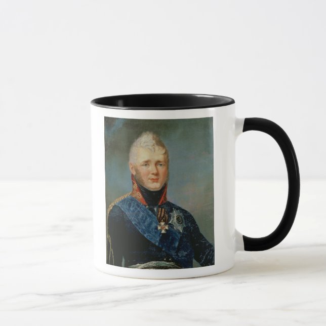 Porträt des Kaisers Alexander I Tasse (Rechts)