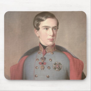 Porträt des Kaisers Franz Joseph von Österreich Mousepad