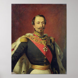 Porträt des Kaisers Louis Napoleon III Poster