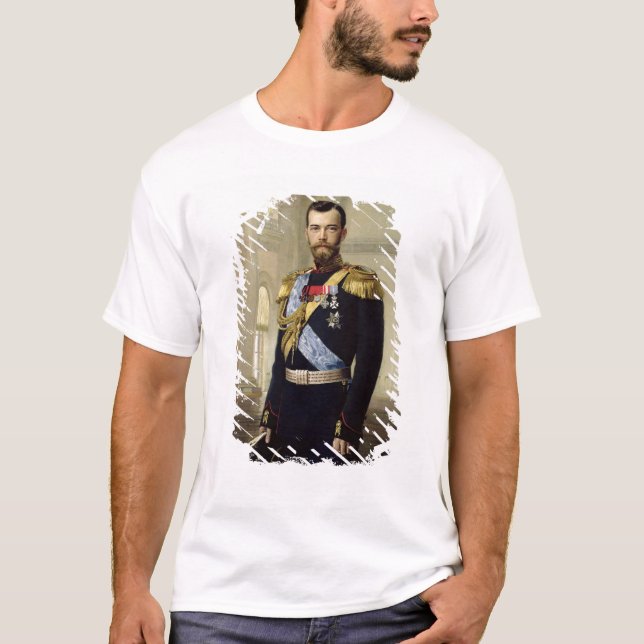 Porträt des Kaisers Nicholas II, 1900 T-Shirt (Vorderseite)