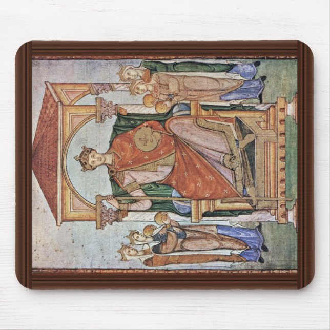 Porträt des Kaisers Otto II, mit den Symbolen von Mousepad (Vorne)