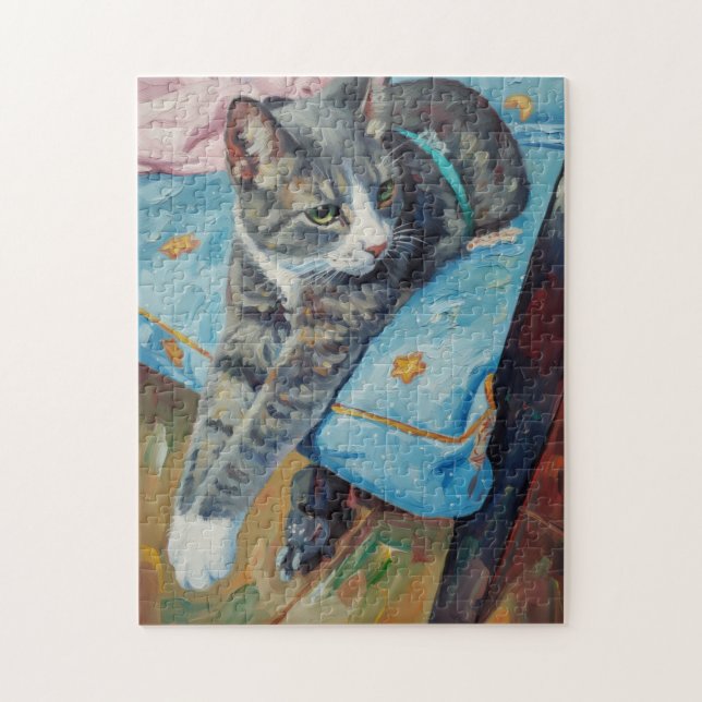 Porträt des Katzenpuzzles Puzzle (Vertikal)