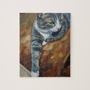 Porträt des Katzenrätsels Puzzle