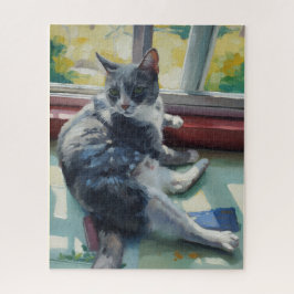 Porträt des Katzenrätsels Puzzle