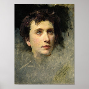 Porträt des Komponisten Pyotr Ilyich Poster