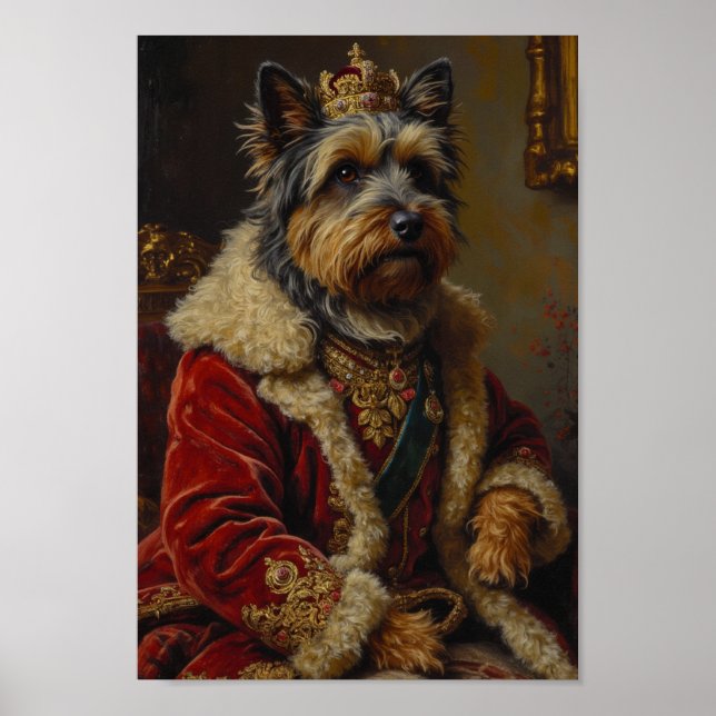Porträt des königlichen Skye Terriers Poster (Vorne)