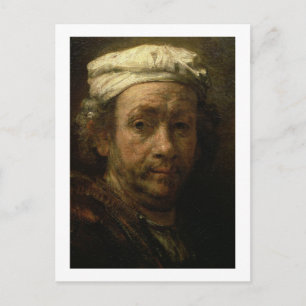Porträt des Künstlers an Seine Easel, Detail des Postkarte
