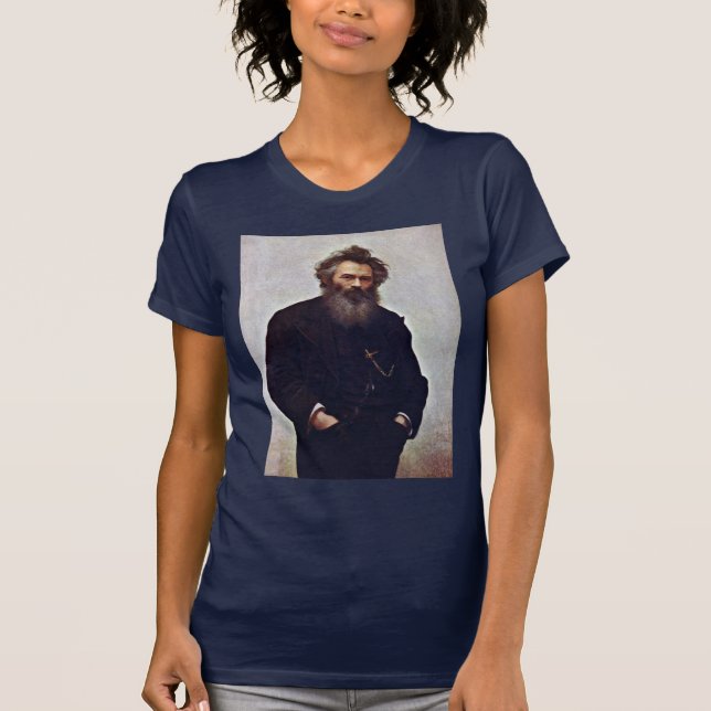 Porträt des Malers Iwan Shishkin durch Iwan Niko T-Shirt (Vorderseite)
