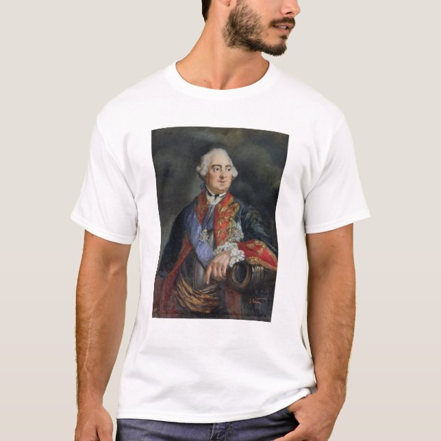 Porträt des Mathematikers Leonhard Euler T-Shirt (Vorderseite)