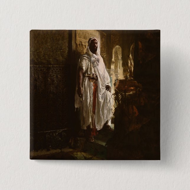 Porträt des maurischen afrikanischen Malers Button (Vorderseite)