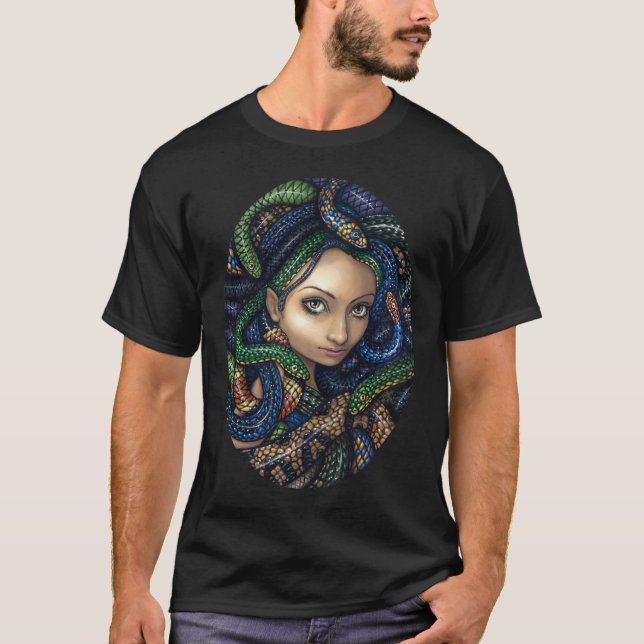 Porträt des Medusa-gotischen Shirts (Vorderseite)