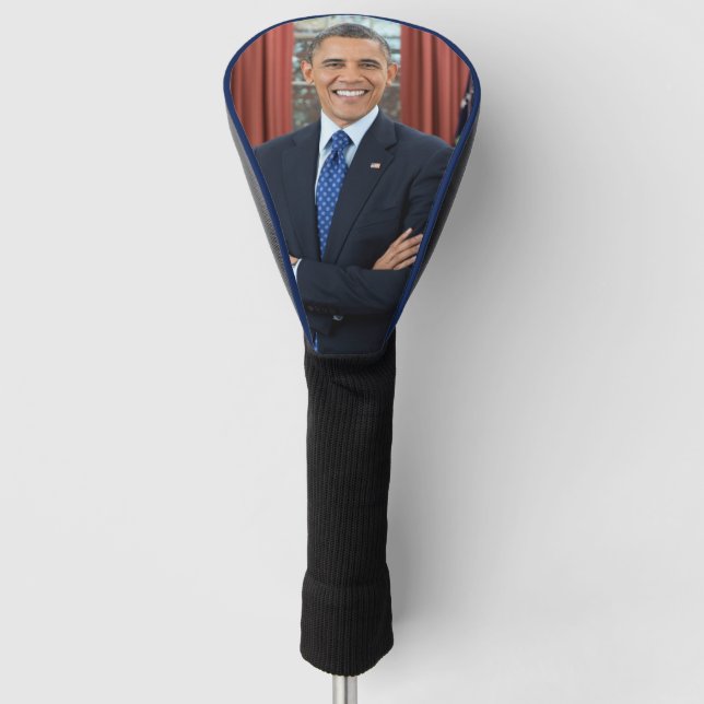 Porträt des offiziellen Oval Office Präsident Obam Golf Headcover (Vorderseite)