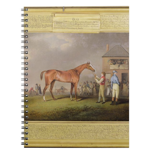 Porträt "des Quiz", das Eigentum von Lord Rous, Notizblock (Vorderseite)