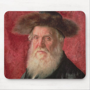 Porträt des Rabbiners von Nadvorno, c.1910 (Öl a Mousepad