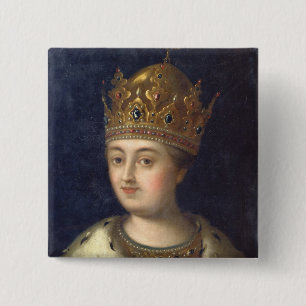 Porträt des Regenten Sophia, 1772 Button