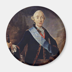 Porträt des russischen Kaisers Peter III. von Pfan Magnet