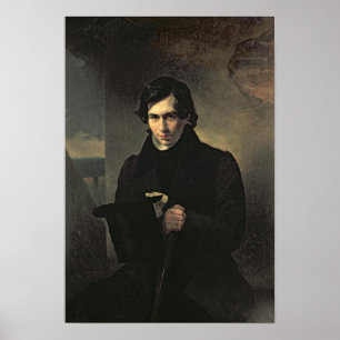 Porträt des russischen Nestors Kukolnik Autor Poster