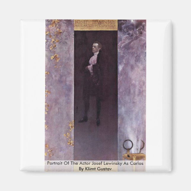 Porträt des Schauspielers Josef Lewinsky als Carlo Magnet (Vorne)