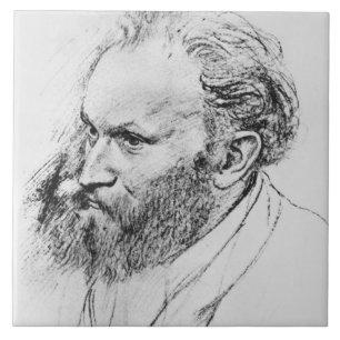 Porträt Edgar Degass   von Edouard Manet Fliese