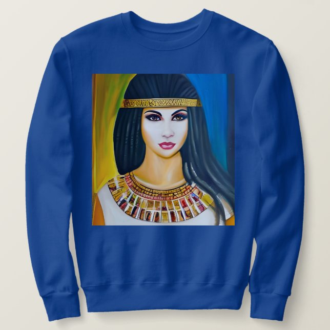 Porträt einer ägyptischen Prinzessin Sweatshirt (Design vorne)
