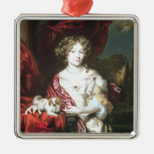 Porträt einer Dame, 1677 Ornament Aus Metall