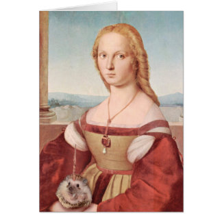 Porträt einer Dame mit einem Hedgiecorn