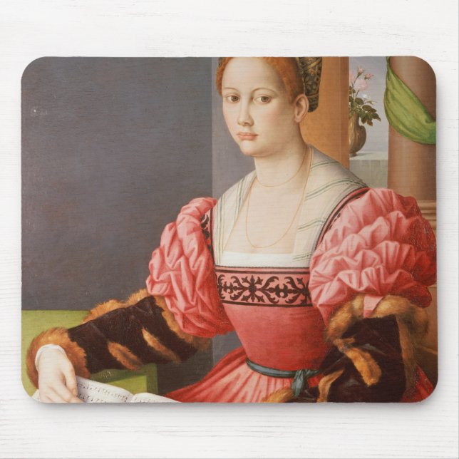 Porträt einer Dame Mousepad (Vorne)
