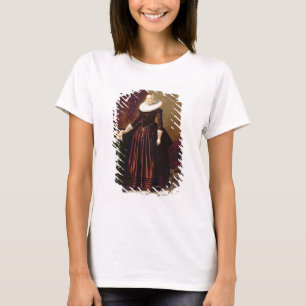 Porträt einer Dame (Öl auf Platte) T-Shirt