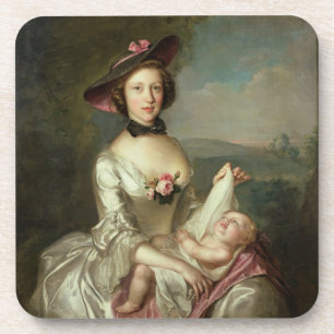 Porträt einer Dame, sagte, Elizabeth, Ehefrau zu Getränkeuntersetzer