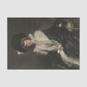Porträt einer Dame von Hugh de Twenebrokes Seidenpapier
