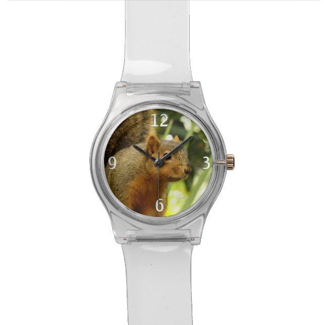 Porträt einer Eichhörnchennaturfotografie Armbanduhr (Nahaufnahme)