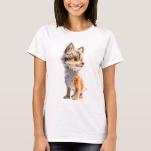 Porträt einer flauschigen, fantasievollen Füchsin T-Shirt