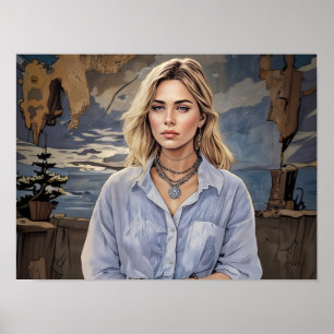 Porträt einer Frau 1 ART Poster
