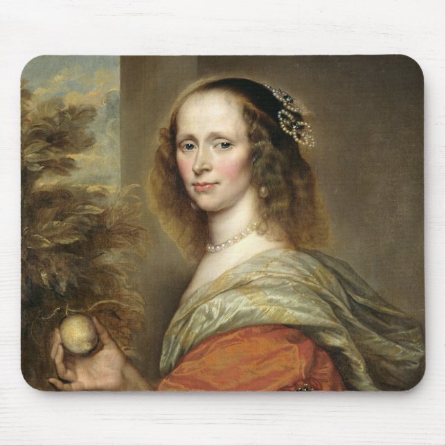 Porträt einer Frau 2 Mousepad (Vorne)
