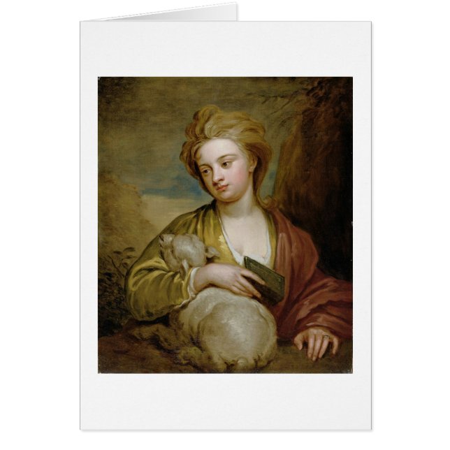 Porträt einer Frau als St. Agnes, traditionsgemäß (Vorne)