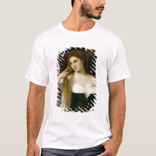Porträt einer Frau an ihrer Toilette, 1512-15 T-Shirt