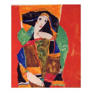 "Porträt einer Frau" Egon Schiele Fotodruck