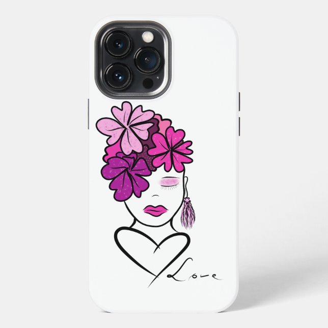 Porträt einer Frau iPhone Hülle (Rückseite)