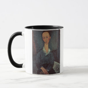 Porträt einer Frau mit einem Büro (Öl auf Ca Tasse