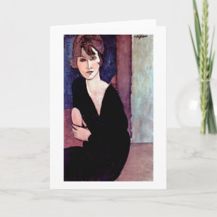 Porträt einer Frau, Modigliani Karte