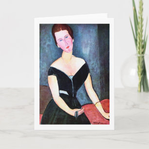 Porträt einer Frau, Modigliani Karte