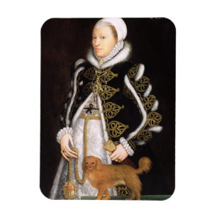 Porträt einer Frau, vermutlich Catherine Carey, Magnet